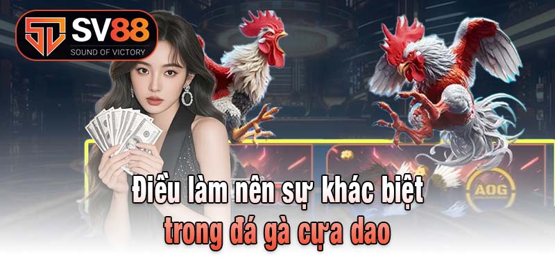 Điều làm nên sự khác biệt trong đá gà cựa dao