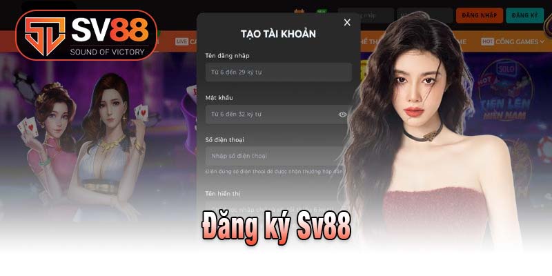 Đăng ký sv88