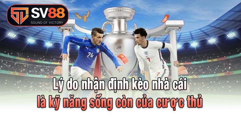 Lý do nhận định kèo nhà cái là kỹ năng sống còn của cược thủ